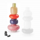 PHILIPPI Модулна стъклена ваза “BIANETTI“, 5 части - червена