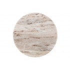 MAKU Кръгла мраморна дъска за сервиране Ø 30 см - бежова