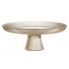 MAKU Стъклена поставка за торта и сладкиши, Ø30 см. - цвят шампанско