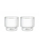 MAKU Комплект от 2бр оребрени двустенни чаши -  260мл.