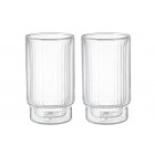 MAKU Комплект от 2бр оребрени двустенни чаши -  300мл.