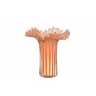 Fanni K Стъклена ваза “Tanssi“ - цвят праскова