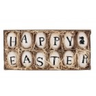 TB VERSO Декоративни висящи яйца “Happy Easter“ - 12бр.