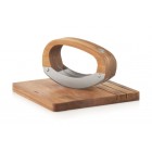 AdHoc Нож за кълцане с дъска RoccaVerde - акация