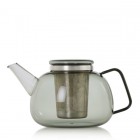 AdHoc Стъклен чайник с инфузер 1,6 л. Yuna - сиво стъкло