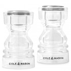 COLE & MASON Акрилен комплект за сол и пипер LONDON - 8,6 см.