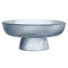 MAKU Стъклена купа / фруктиера за сервиране, Ø26 см - цвят син