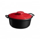 EMILE HENRY Индукционна тенджера “Sublime+“Ø 28,5см, 4л - цвят черен / червен