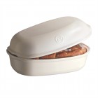 EMILE HENRY Керамична елипсовидна форма за печене на хляб "ARTISAN BREAD BAKER" - 34 х 22 х 15 см - цвят екрю