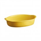 EMILE HENRY Керамична тава "OVAL OVEN DISH" - 35х22,5 см - цвят жълт