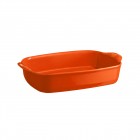 EMILE HENRY Керамична тава "RECTANGULAR OVEN DISH"- 36,5 х 23,5 см - цвят оранжев