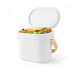 UMBRA Кошче за компост “BELLWOOD“, 4 л. - цвят бял / натурален