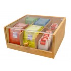 Nerthus Бамбукова кутия за съхранение на чай 