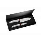 KYOCERA Комплект от 2 бр керамични ножове с бяло острие/бяла дръжка