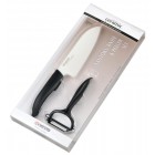 KYOCERA Комплект керамичен нож с белачка - цвят черен