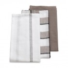 KELA Комплект от 3 бр. домакински кърпи за съдове “Pasado“ - 65х45 см. - кафяви