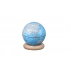 GINGKO Смарт лампа глобус “Atlas Globe“ -  светлосиня/бял ясен