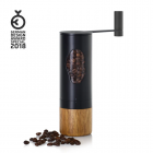 AdHoc Ръчна кафемелачка Mrs. Bean - черна стомана/акация