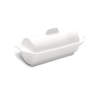 EMILE HENRY Керамична форма за терин "MEDALLION TERRINE" - 24,5 х 10 см - цвят бял