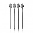 VISKI Коктейлни клечки 4бр. “Art Deco GunMetal“