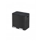 EKO Кош за разделно събиране с 2 педала “ESSENTIAL“ - 2 х 22 л. - черен