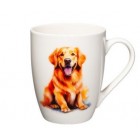 4LIVING Порцеланова чаша с дръжка “Златен ретривър“ - 340 мл.