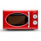 SOGO Ретро микровълнова фурна 20 л. - 700W - червена