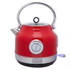 SOGO Ретро електрическа кана 1,8 л. 2200W - червена