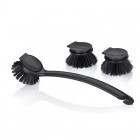 KELA Кухненска четка с 2 бр. резервни глави “Pit“ - черна