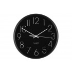 4LIVING Часовник за стена “Hour“ - цвят черен - Ø 25 см.