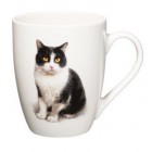4LIVING Порцеланова чаша с дръжка "Домашна котка" - 340 мл.