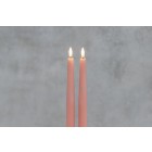 FINNLUMOR LED свещи с 3D пламък 2 бр. - розови