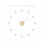 UMBRA Часовник за стена “HANGTIME“ - цвят бял / естествено дърво