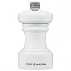 COLE & MASON Мелничка за пипер “HOXTON“ - 10,4 см. - цвят бял гланц